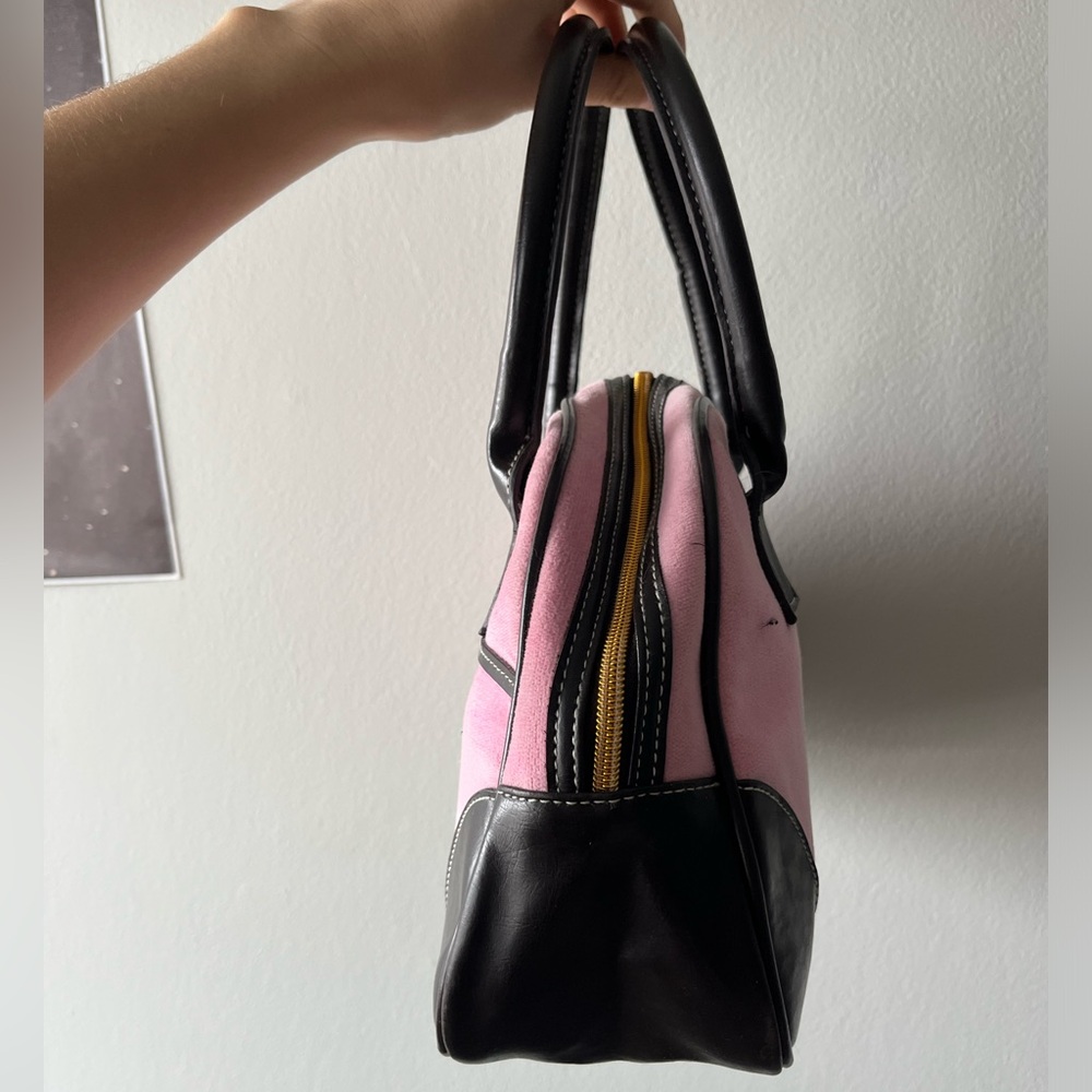 Victoria's Secret Y2K tote features a pink velvety fabric with "LOVE" - Picture 3 of 7